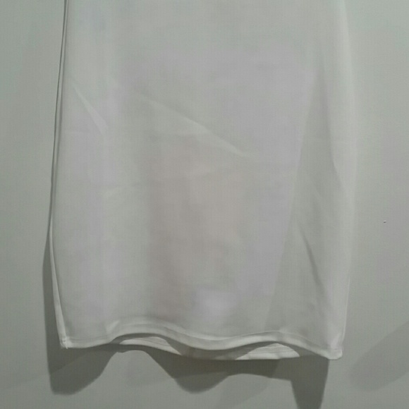 White Cold Shoulder Dress - Picture 2 of 6